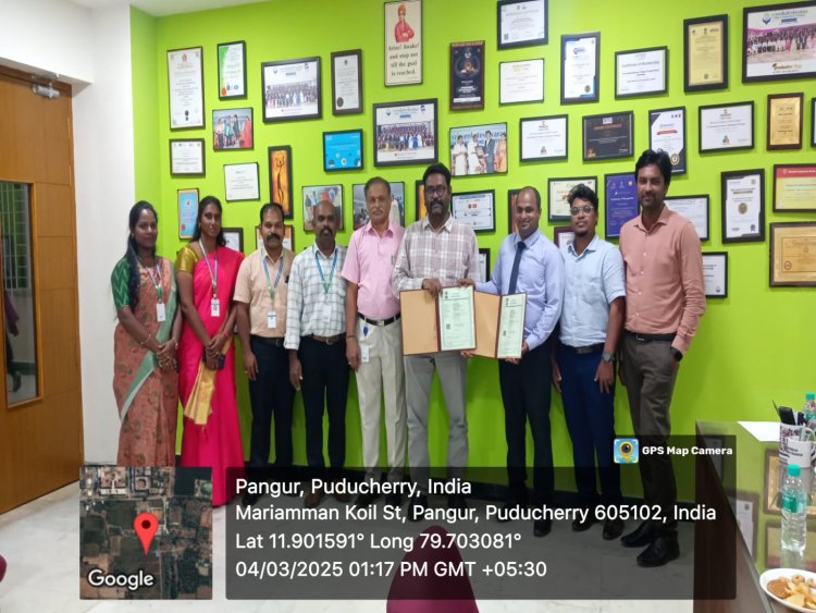 MoU signing ceremony between SVCET and ICFAI Business School  on 04 02 2025