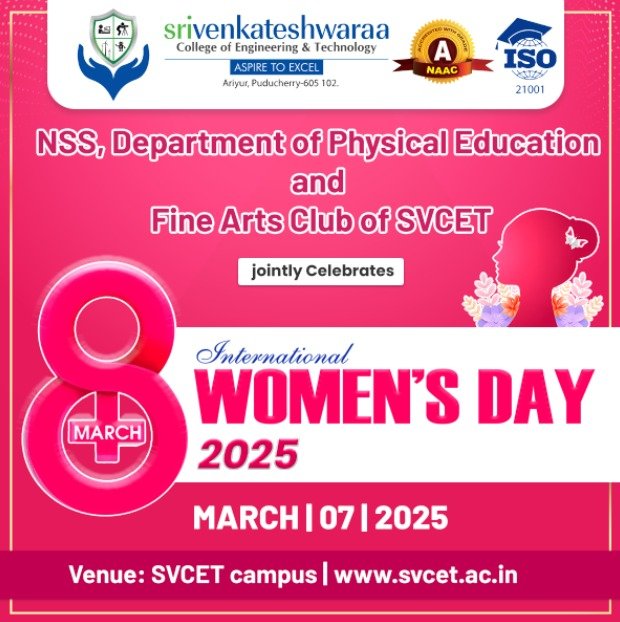 International Womens Day on 7 3 2025 Friday at SVCET