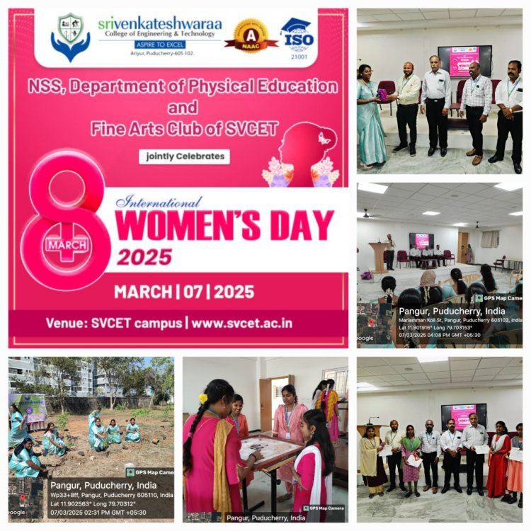 International Womens Day on 7 3 2025 Friday at SVCET