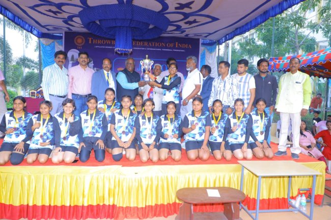 SVCET conducted 32nd JUNIOR NATIONAL THROW BALL CHAMPIONSHIP FOR BOYS AND GIRLS FROM 28 TO 30 MARCH 2025 along with Puducherry Amateur Throwball Association at SVCET
