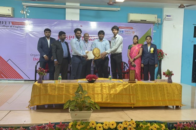 SVCET MBA Students have bagged First Place in the Strategy Sprint Business Quiz competition on 4th April 2025