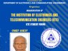 Inauguration of the Institution of Electronics and Telecommunication Engineers IETE on 30th April 2025