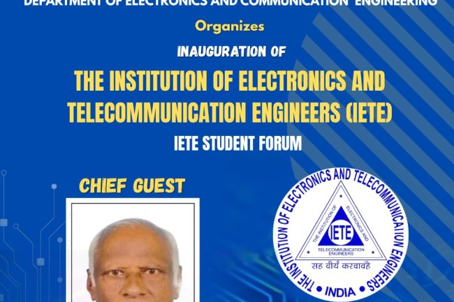 Inauguration of the Institution of Electronics and Telecommunication Engineers IETE on 30th April 2025
