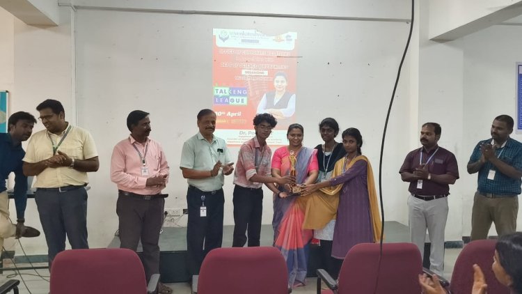 TALKENG LEAGUE 2025 a communication skills development programme for first year BTech students on 30th April 2025