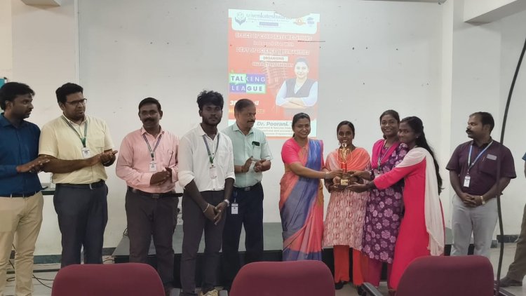 TALKENG LEAGUE 2025 a communication skills development programme for first year BTech students on 30th April 2025