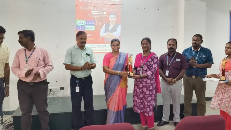 TALKENG LEAGUE 2025 a communication skills development programme for first year BTech students on 30th April 2025