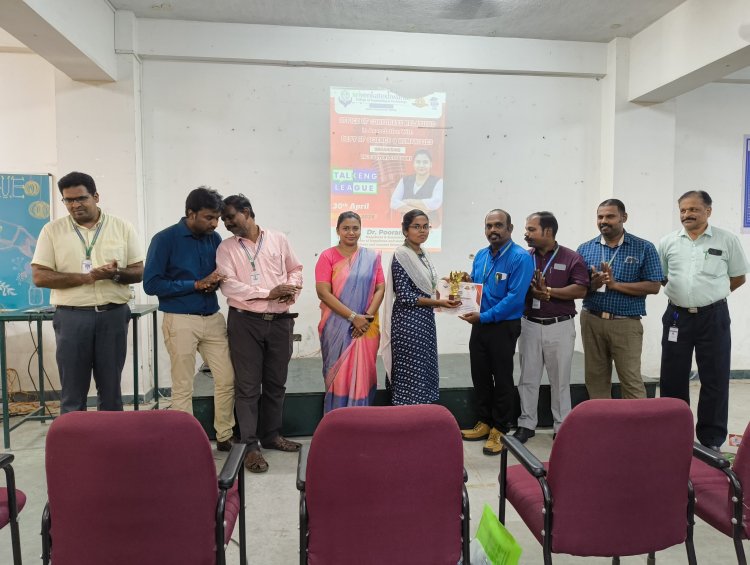 TALKENG LEAGUE 2025 a communication skills development programme for first year BTech students on 30th April 2025