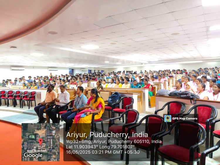 SVCET R and  D cell organized a public awareness session of Indian Security and Education Awareness on Cyber safety and Cyber hygiene practices for more than 350 students from SVCET and ICON