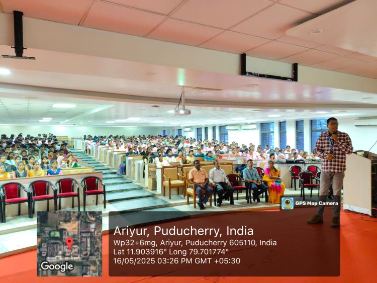 SVCET R and  D cell organized a public awareness session of Indian Security and Education Awareness on Cyber safety and Cyber hygiene practices for more than 350 students from SVCET and ICON