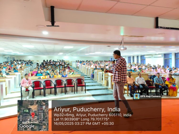 SVCET R and  D cell organized a public awareness session of Indian Security and Education Awareness on Cyber safety and Cyber hygiene practices for more than 350 students from SVCET and ICON