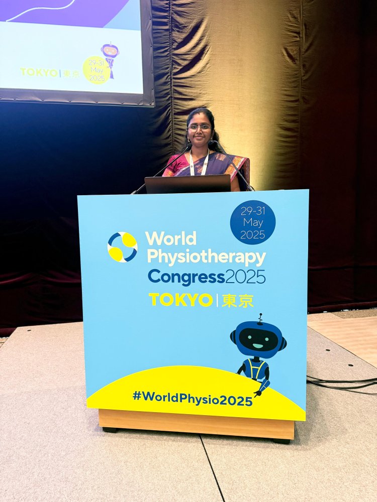 Global Spotlight: Dr. Jeyanthi. S, honoured by the World Physiotherapy Congress