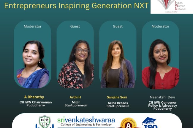 August 21 2025 SVCET organized a conclave discussion featuring esteemed resource speakers from CII  Indian Women Network