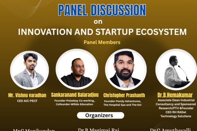 SVCET Conducted Panel Discussion on Innovation and Startup Ecosystem on 25th August 2025 at  PG Seminar Hall