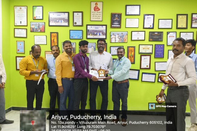  SVCET BME Students Served as Umpires in 18th Pondicherry State Level Carrom Championship 2025