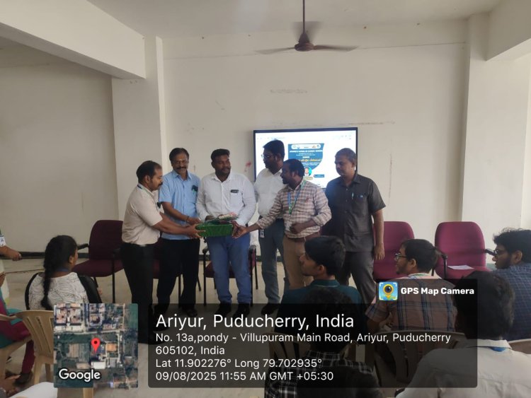 Celebrating the achievement of EEE Alumni J Jayaprathapan who got appointment as JE at Puducherry EB 