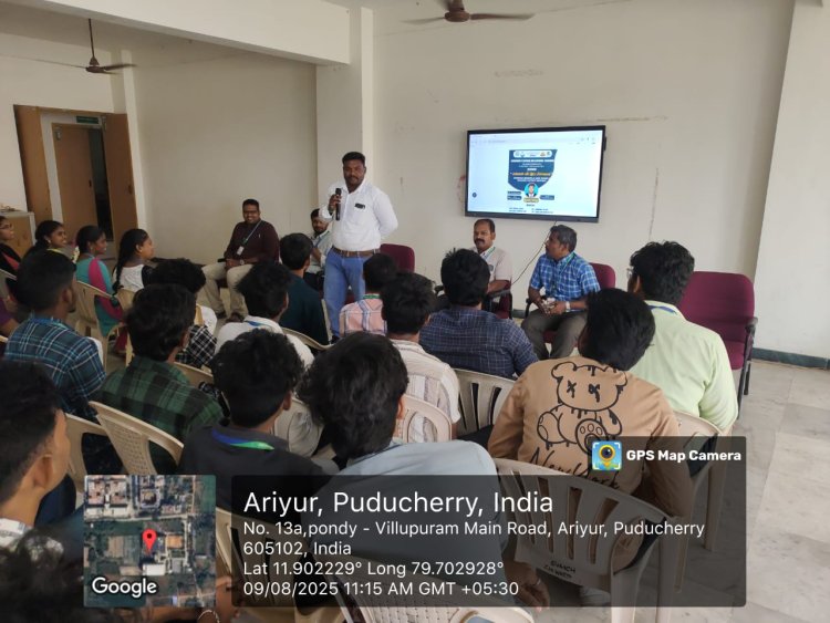 Celebrating the achievement of EEE Alumni J Jayaprathapan who got appointment as JE at Puducherry EB 