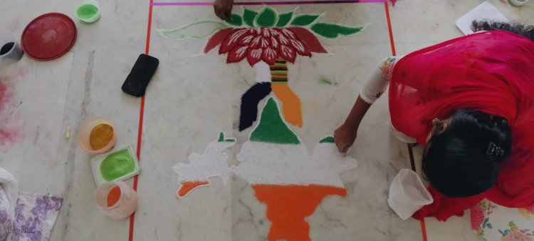 Har Ghar Tiranga campaign initiated by the Government of India SVCET NSS unit organized Events on 9 August 25