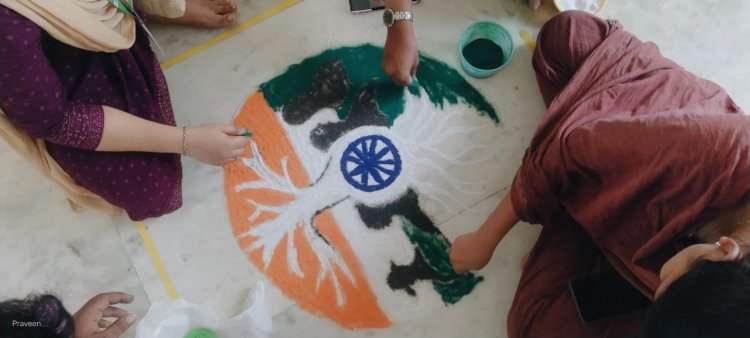 Har Ghar Tiranga campaign initiated by the Government of India SVCET NSS unit organized Events on 9 August 25
