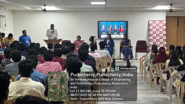 August 21 2025 SVCET organized a conclave discussion featuring esteemed resource speakers from CII  Indian Women Network