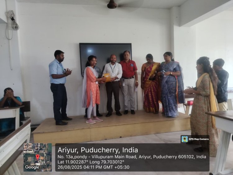 SVCET Celebrated Vinayagar Chaturthi with Eco-friendly Idol Making Contest