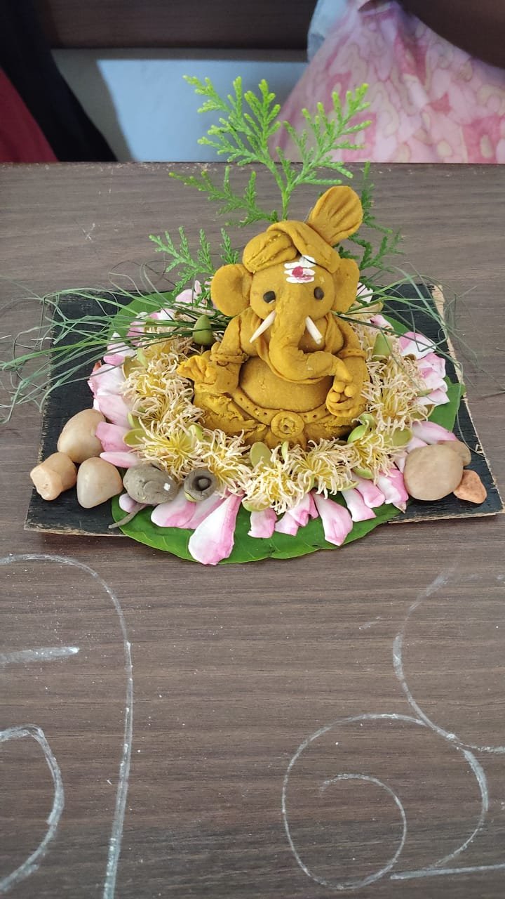 SVCET Celebrated Vinayagar Chaturthi with Eco-friendly Idol Making Contest