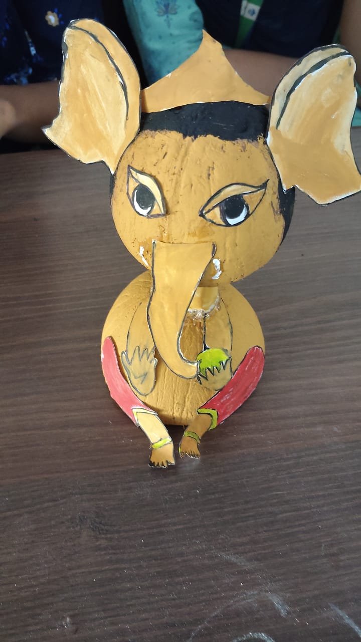 SVCET Celebrated Vinayagar Chaturthi with Eco-friendly Idol Making Contest