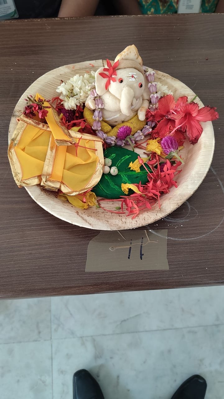 SVCET Celebrated Vinayagar Chaturthi with Eco-friendly Idol Making Contest