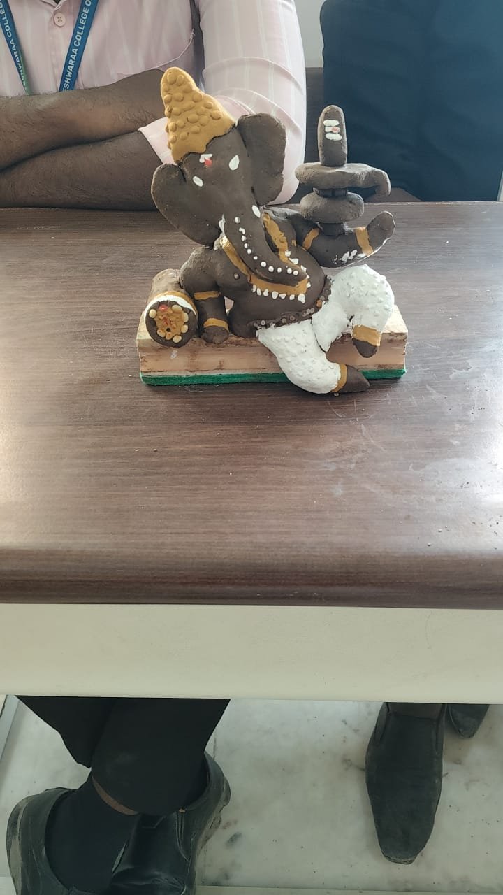 SVCET Celebrated Vinayagar Chaturthi with Eco-friendly Idol Making Contest