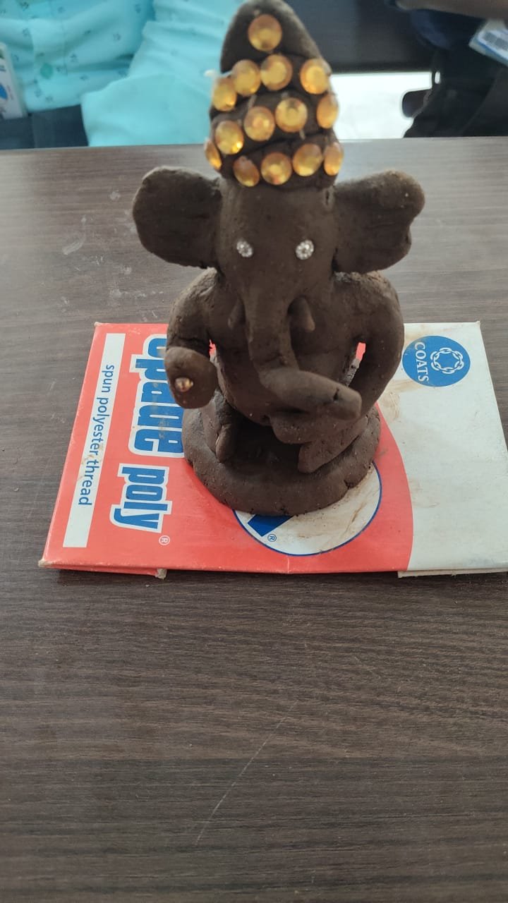 SVCET Celebrated Vinayagar Chaturthi with Eco-friendly Idol Making Contest