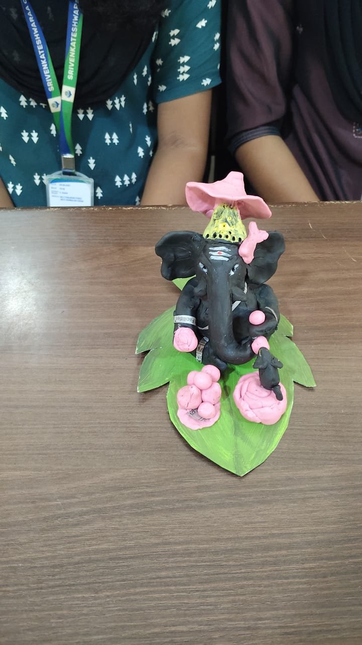 SVCET Celebrated Vinayagar Chaturthi with Eco-friendly Idol Making Contest