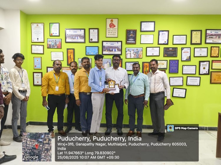  SVCET BME Students Served as Umpires in 18th Pondicherry State Level Carrom Championship 2025