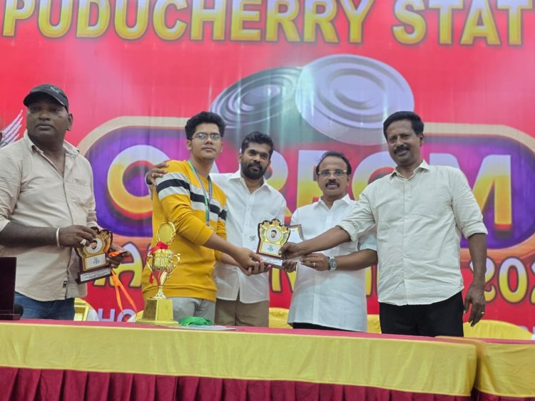  SVCET BME Students Served as Umpires in 18th Pondicherry State Level Carrom Championship 2025