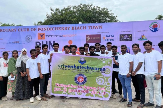 SVCET NSS PROGRAMME Run for Change  For Special Kids on 31st August 2025 at Gandhi Statue Beach Road Pondicherry