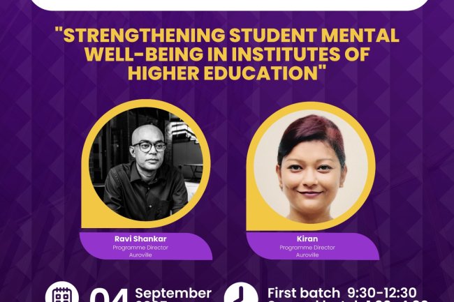 SVCET conducted 1 day workshop  Strengthening Student Mental Well being in Institutes of Higher Education on 4th September 2025