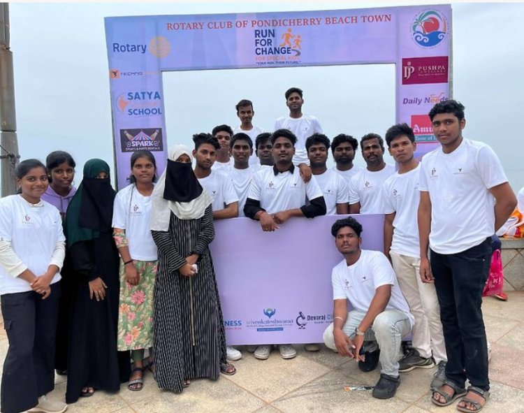SVCET NSS PROGRAMME Run for Change  For Special Kids on 31st August 2025 at Gandhi Statue Beach Road Pondicherry