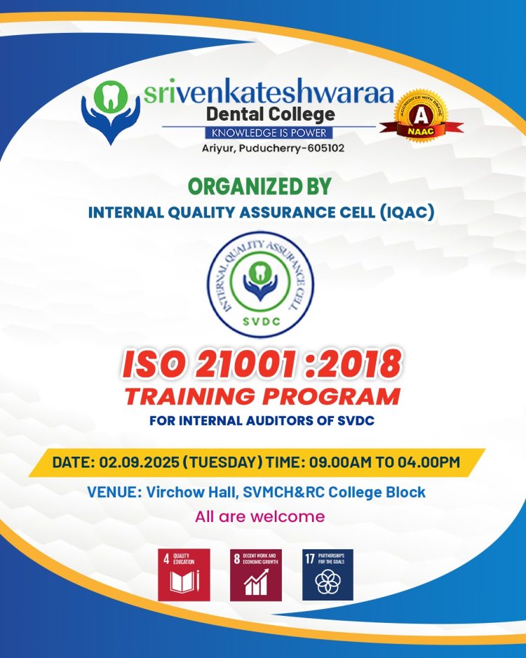A quality initiative program on ISO