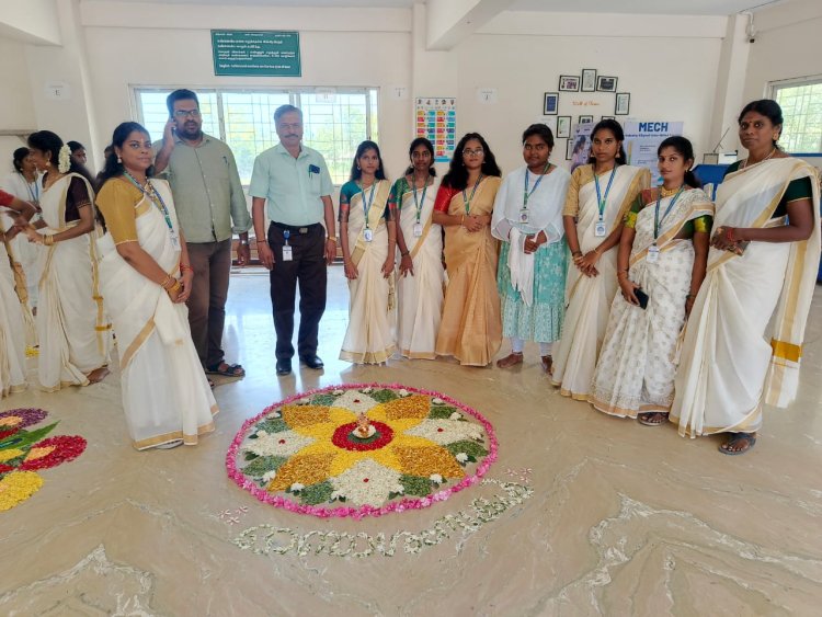 Teachers day celebration along with Onam Festival celebration at SVCET on 5 Sept 2025