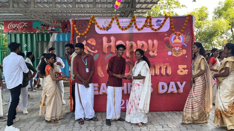 Teachers day celebration along with Onam Festival celebration at SVCET on 5 Sept 2025