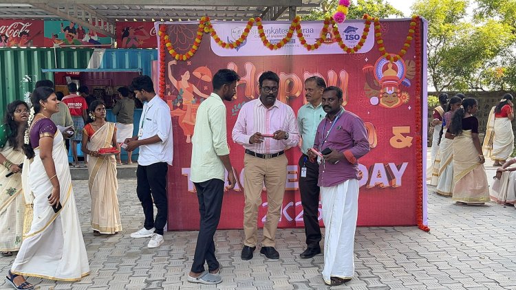 Teachers day celebration along with Onam Festival celebration at SVCET on 5 Sept 2025