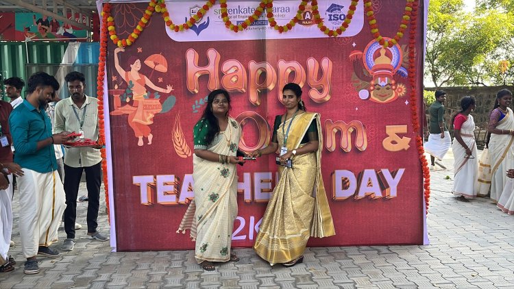 Teachers day celebration along with Onam Festival celebration at SVCET on 5 Sept 2025