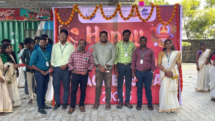 Teachers day celebration along with Onam Festival celebration at SVCET on 5 Sept 2025