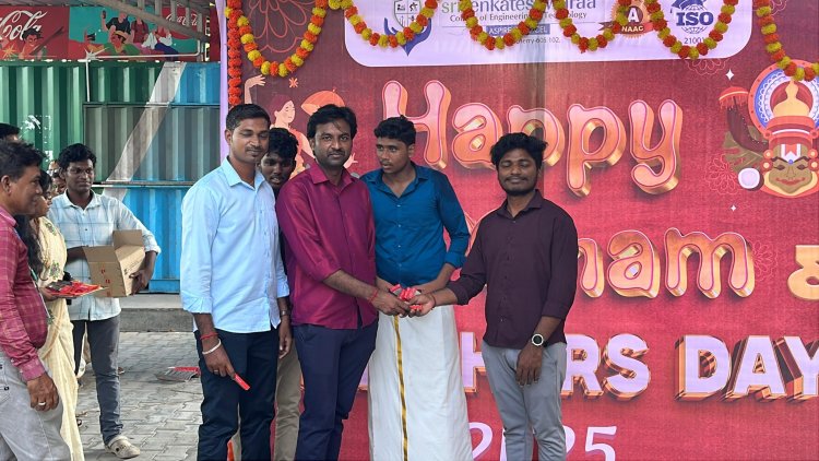 Teachers day celebration along with Onam Festival celebration at SVCET on 5 Sept 2025