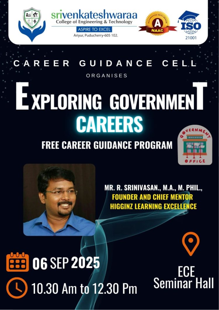 Career Guidance Program at SVCET On 6th September 2025