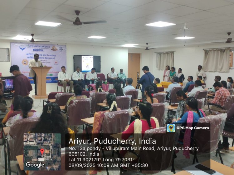 SVCET EEE Department conducted 1 week FDP programme from 8th September 2025 to 13th September 2025