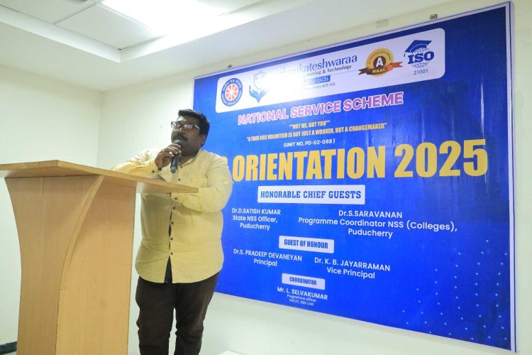 NSS Orientation Programme conducted on 19-9-2025 at SVCET
