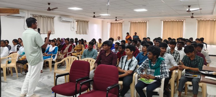 SVCET has organized 1 DAY YOGA Programme for the Students with the coordination of Pondicherry ART OF LIVING FOUNDATION on 29th September 2025 