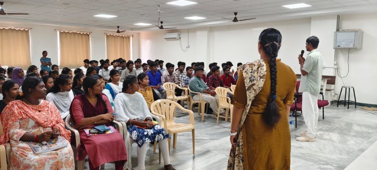 SVCET has organized 1 DAY YOGA Programme for the Students with the coordination of Pondicherry ART OF LIVING FOUNDATION on 29th September 2025 