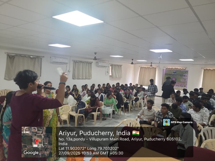 Dengue Awareness Rally and blood cancer and a stem cell donor registration conducted by SVCET NSS candidates