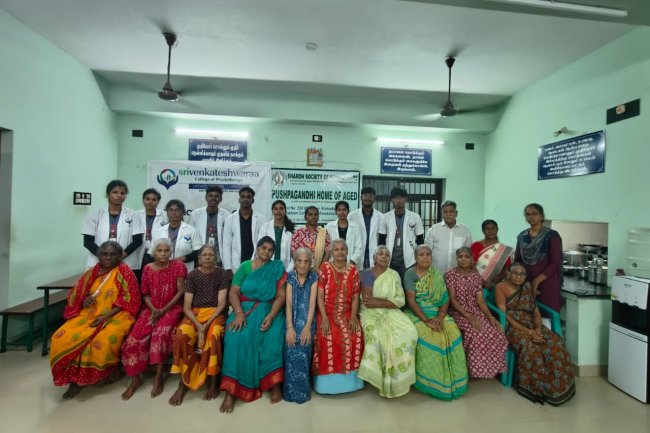 SVCOPT Conducts Physiotherapy Camp at Pushpagandhi Old Age Home