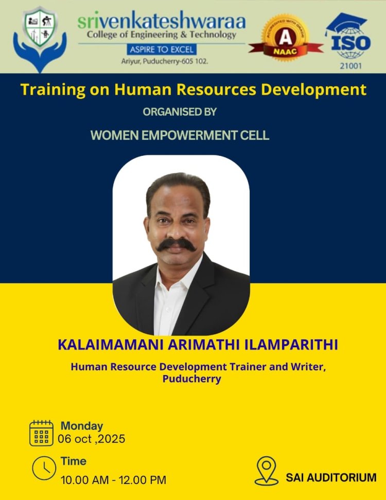 SVCET Conducted Training on Human Resources Development on 6th October 2025